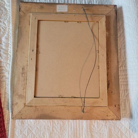 Renoir-Baroque-style Fruit Oil? Painting Signed Ornate Golden Frame 15x14x2 - Picture 8 of 8